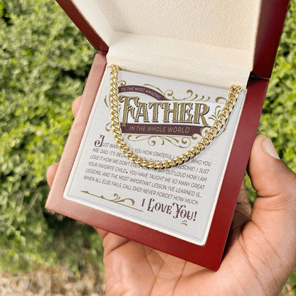 THe Most Amazing Father | Cuban Link Chain