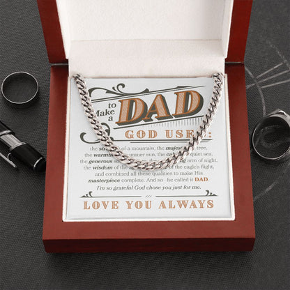 Love you Always Dad | Cuban Link Chain