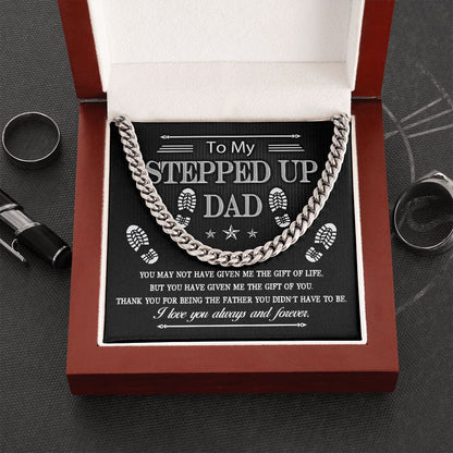To My Stepped Up Dad | Cuban Link Chain