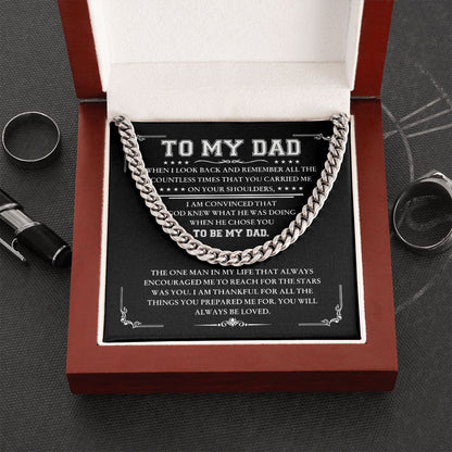 To My Dad - Thankful for all | Cuban Link Chain