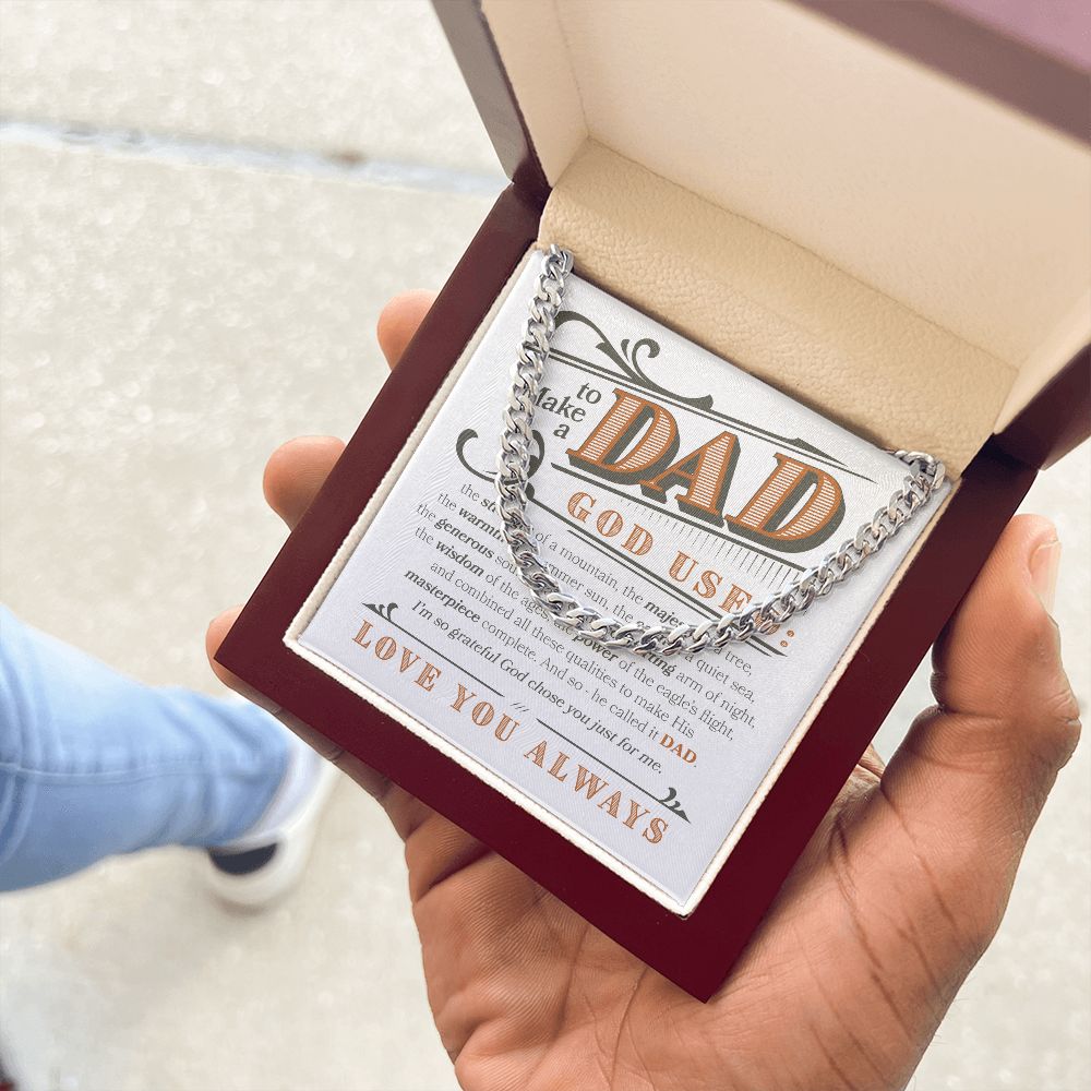 Love you Always Dad | Cuban Link Chain
