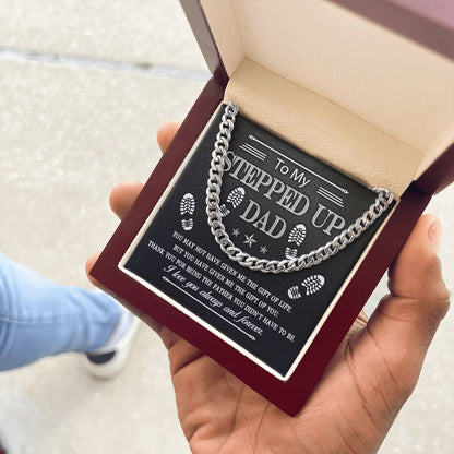 To My Stepped Up Dad | Cuban Link Chain