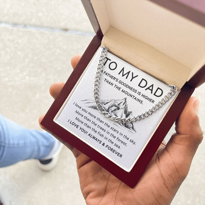To My Dad - Higher Than the Mountains | Cuban Link Chain