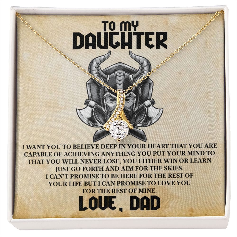 To My Daughter Viking Message Card 1 To my Daughter - Alluring Beauty necklace
