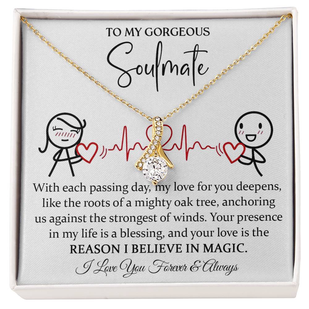 To My Magical Soulmate Necklace Alluring Beauty Necklace