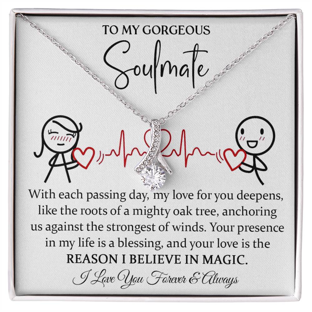 To My Magical Soulmate Necklace Alluring Beauty Necklace