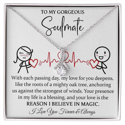 To My Magical Soulmate Necklace Alluring Beauty Necklace