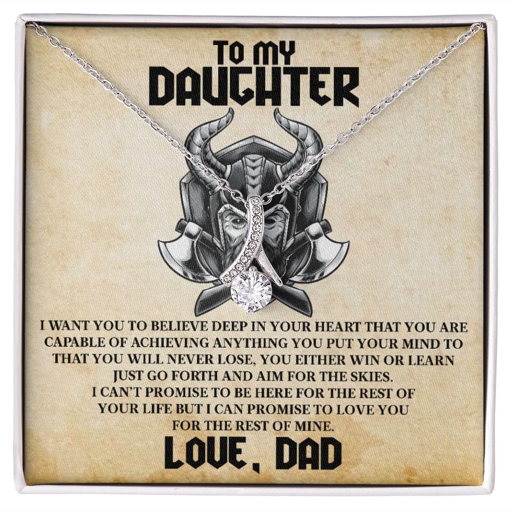 To My Daughter Viking Message Card 1 To my Daughter - Alluring Beauty necklace