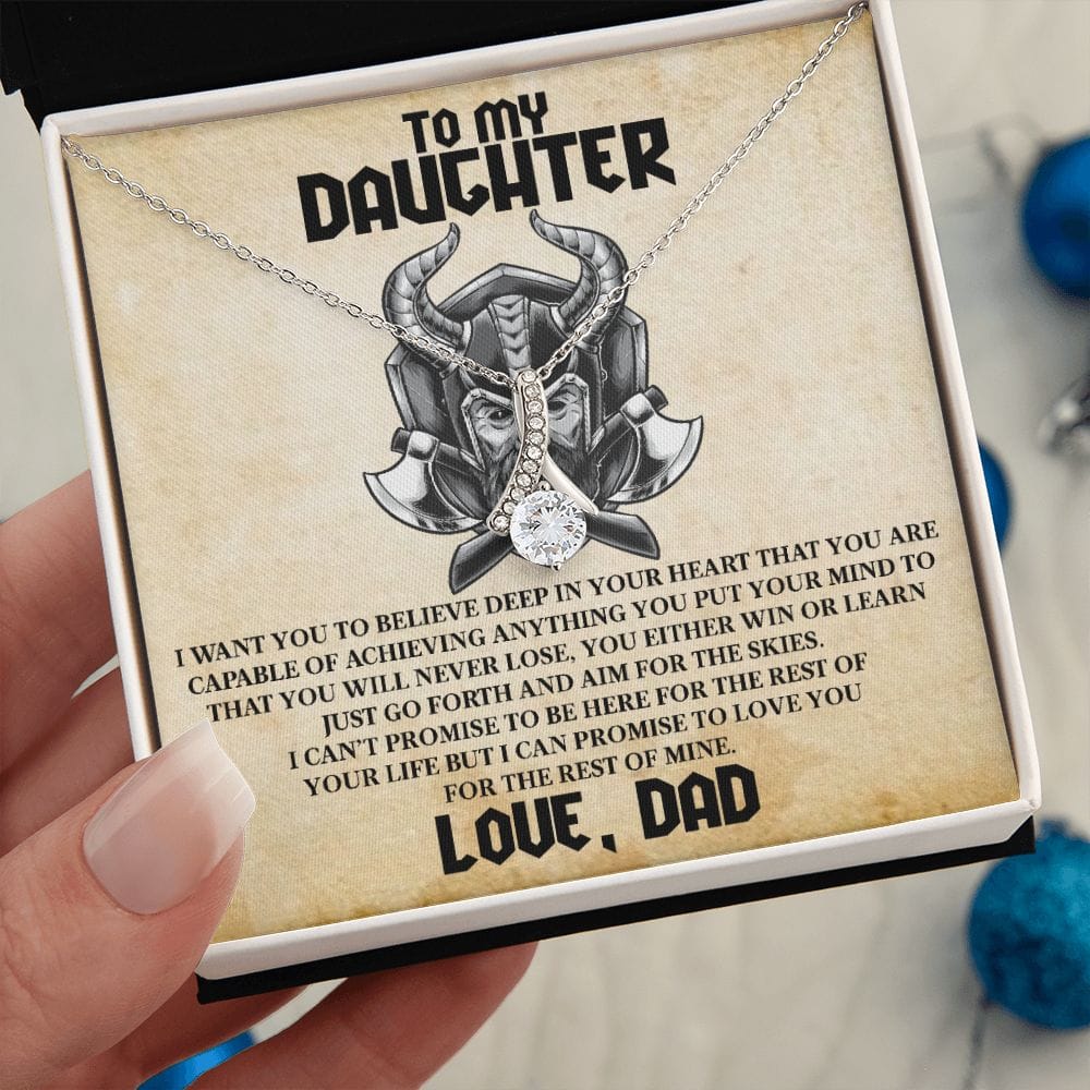 To My Daughter Viking Message Card 1 To my Daughter - Alluring Beauty necklace