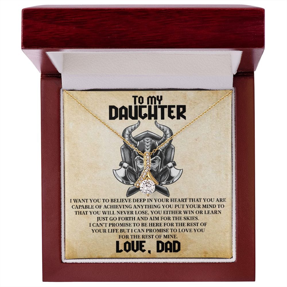 To My Daughter Viking Message Card 1 To my Daughter - Alluring Beauty necklace