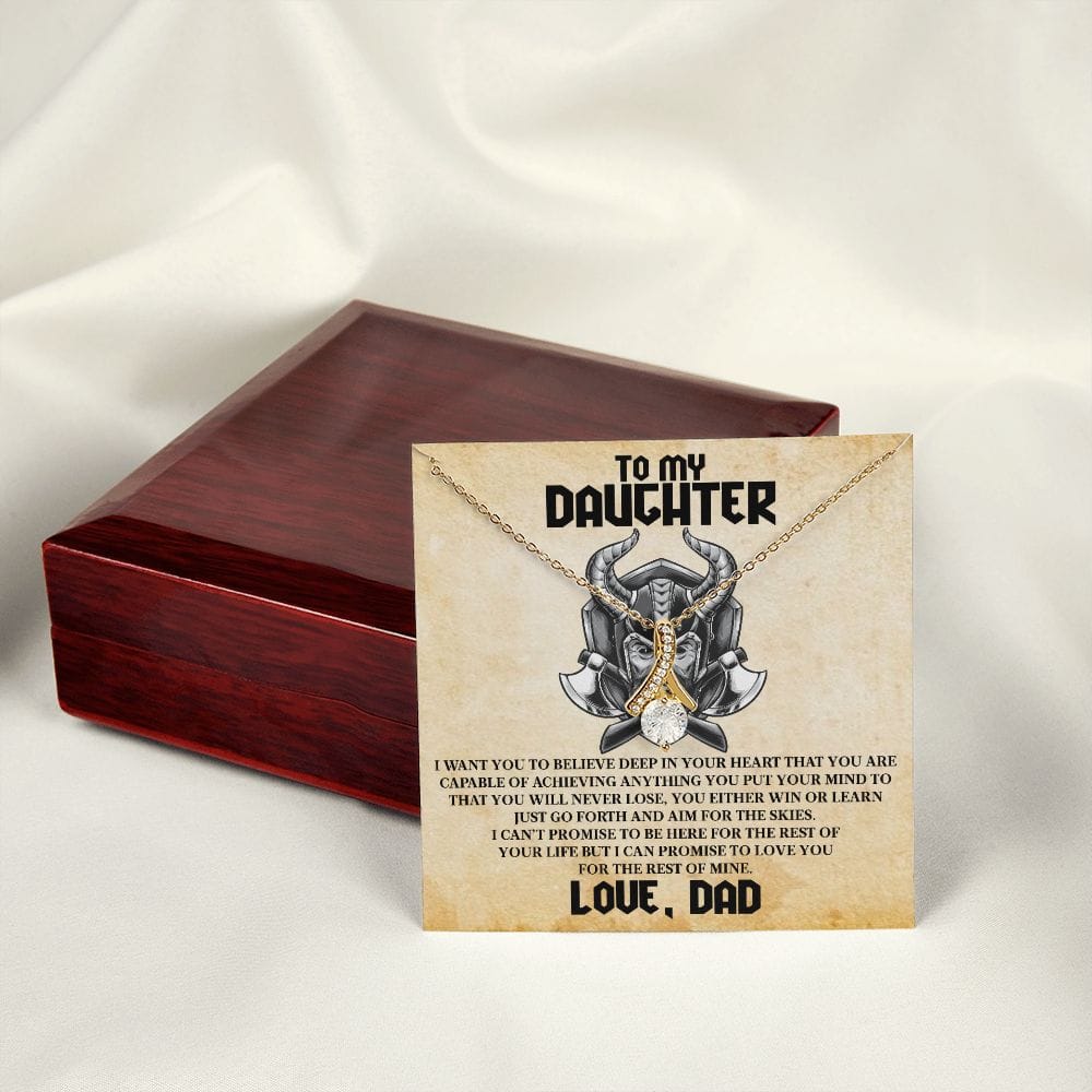 To My Daughter Viking Message Card 1 To my Daughter - Alluring Beauty necklace