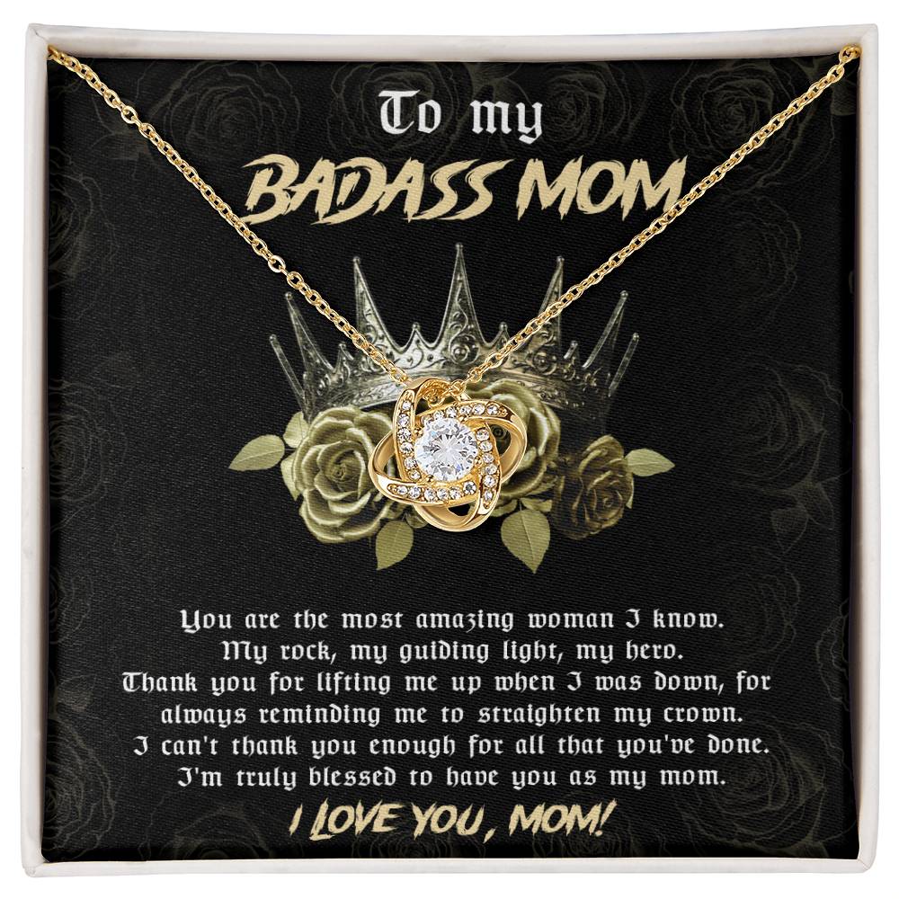 To My Badass Mom Necklace