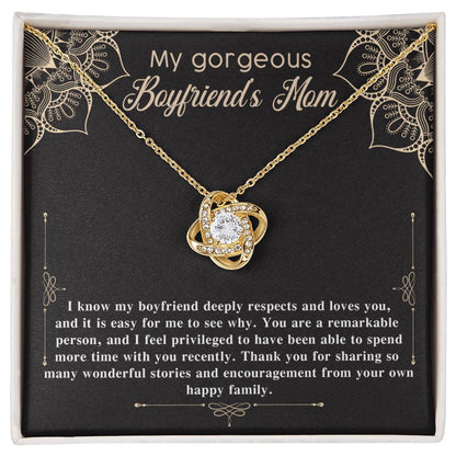 To My Gorgeous Boyfriend's Mom Necklace