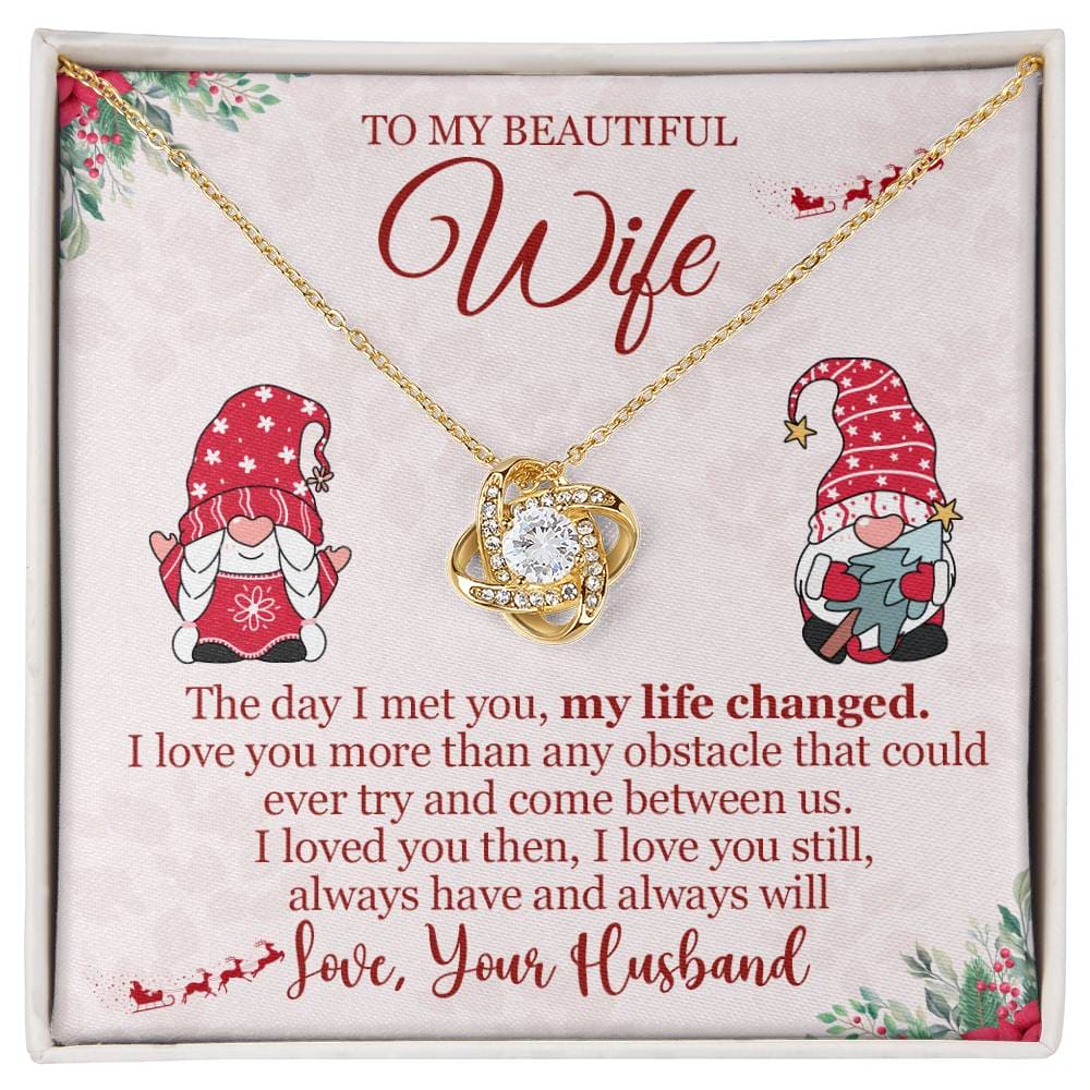 To My Beautiful Wife Love You Necklace