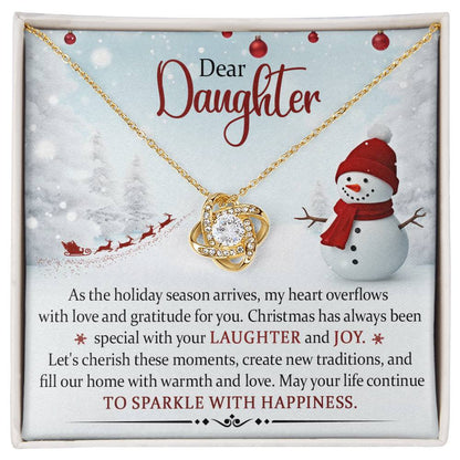 Dear Daughter Christmas Necklace