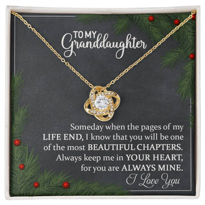 To My Granddaughter Always Mine Necklace