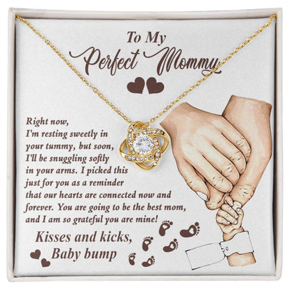 To My perfect Mommy To Be Necklace