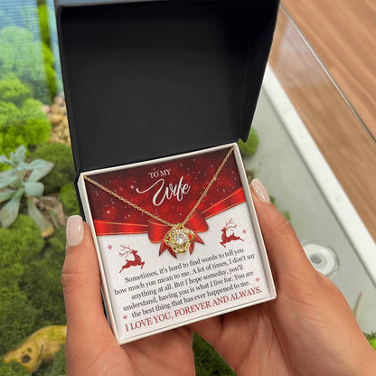 To My Wife Christmas Necklace