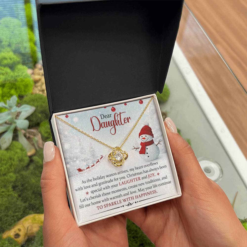 Dear Daughter Christmas Necklace