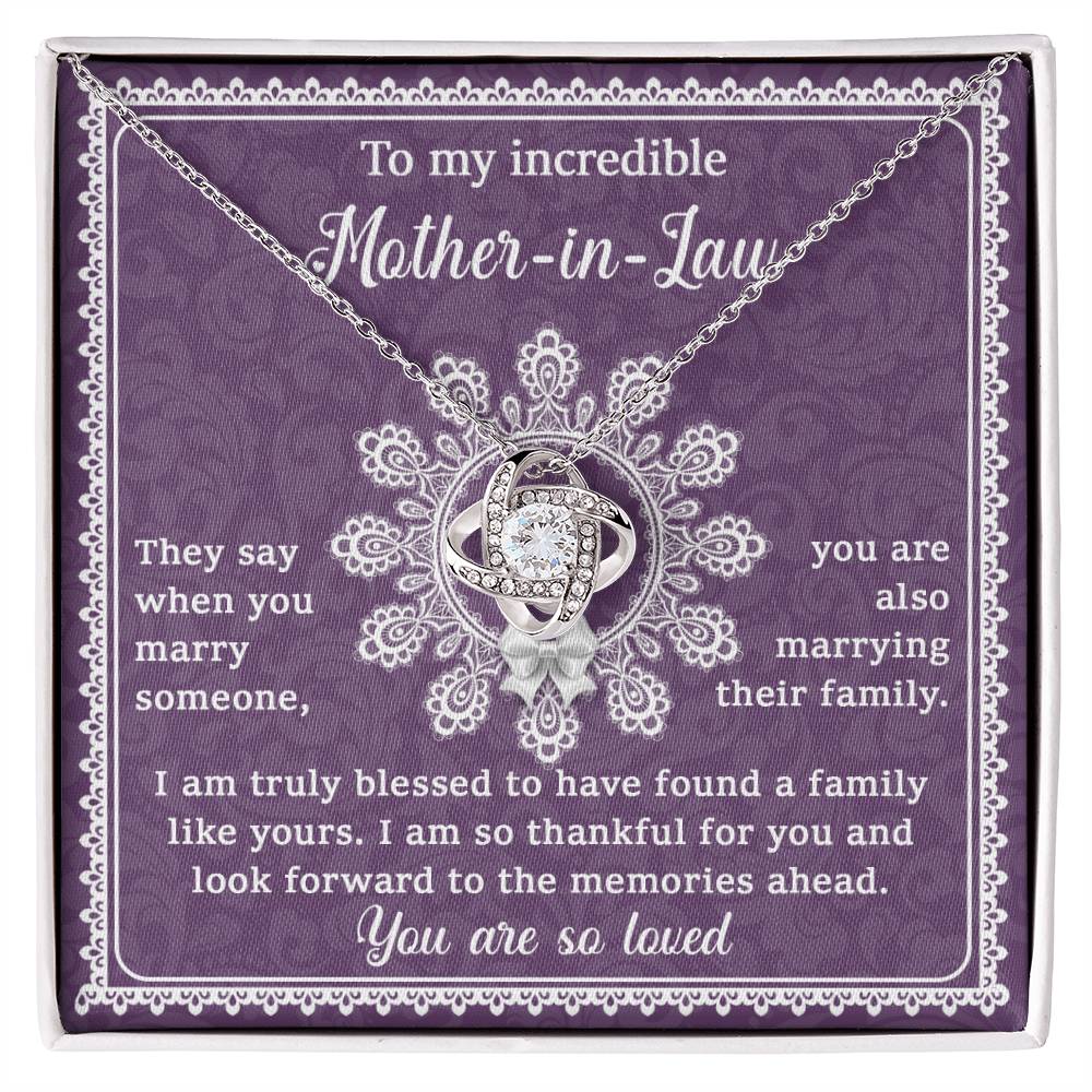 To my incredible Mother-in-Law Necklace