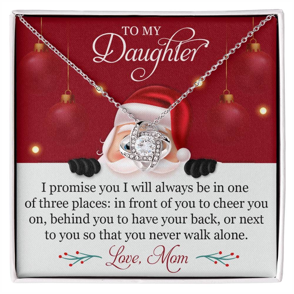 To My Daughter Christmas Mom Necklace