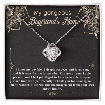 To My Gorgeous Boyfriend's Mom Necklace