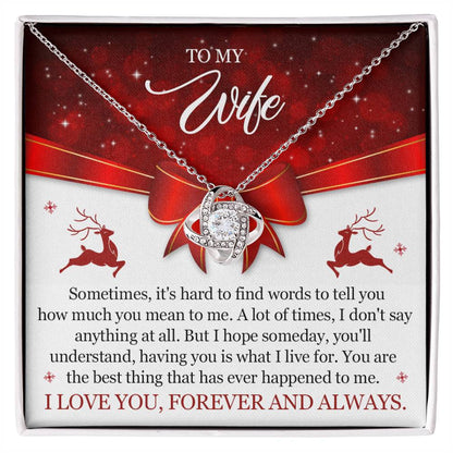 To My Wife Christmas Necklace