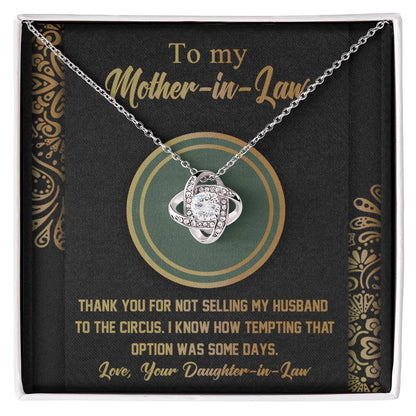 Mother-In-Law Thank You Necklace