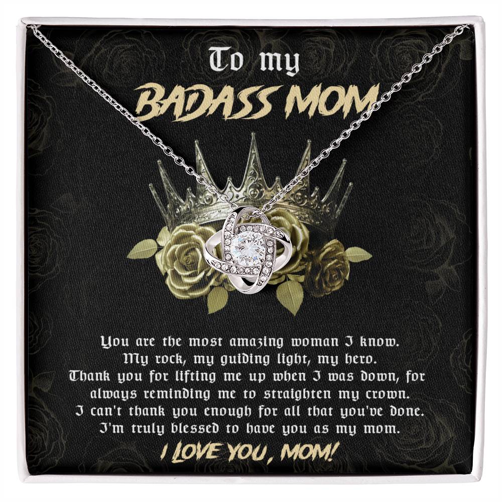 To My Badass Mom Necklace