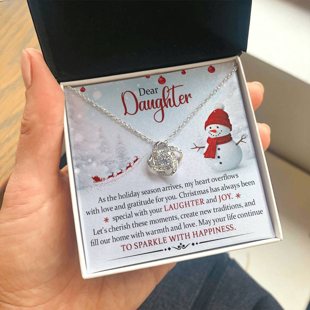 Dear Daughter Christmas Necklace