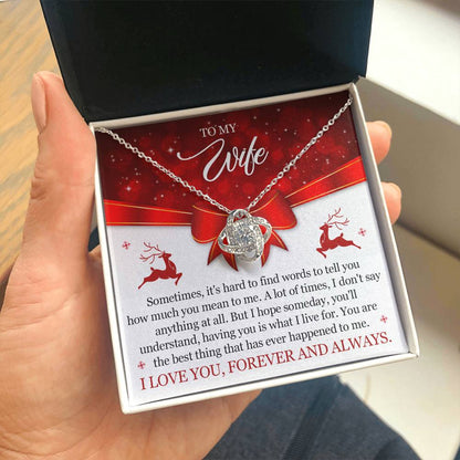 To My Wife Christmas Necklace