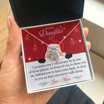 To My Daughter Christmas Mom Necklace