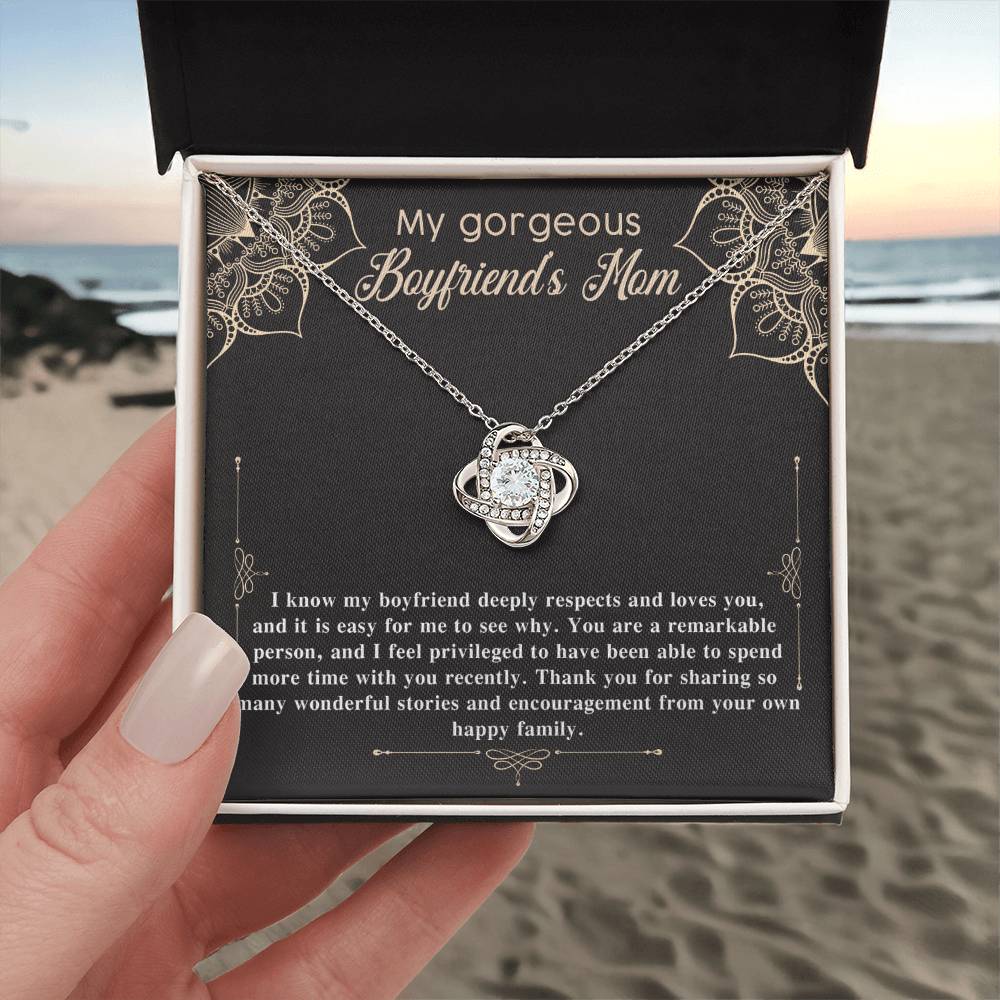 To My Gorgeous Boyfriend's Mom Necklace