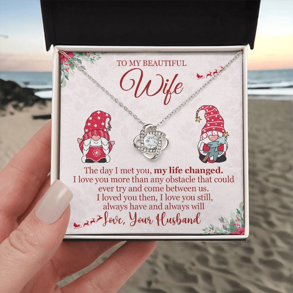 To My Beautiful Wife Love You Necklace