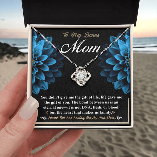 To My Bonus Mom Thank you Necklace
