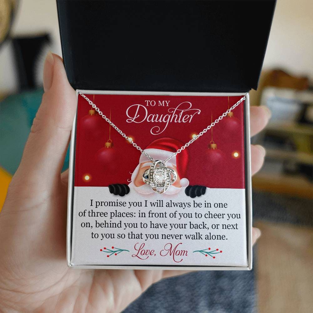 To My Daughter Christmas Mom Necklace