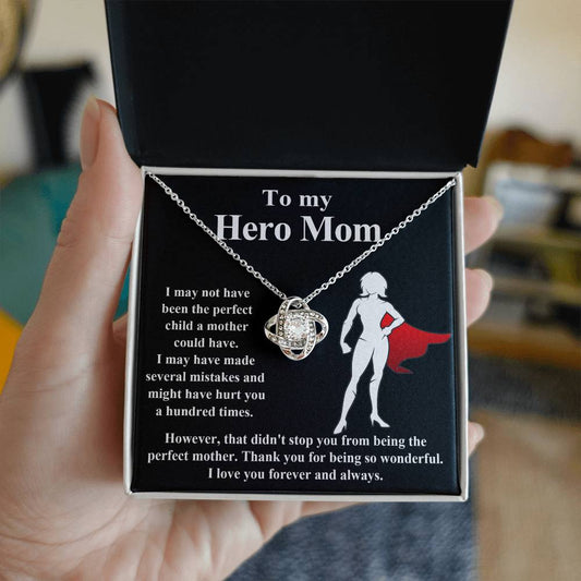 To my Hero Mom Necklace