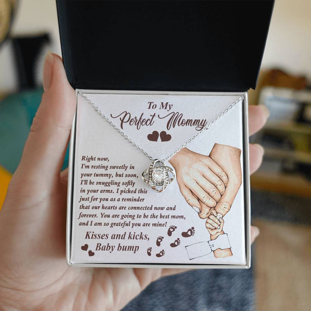 To My perfect Mommy To Be Necklace