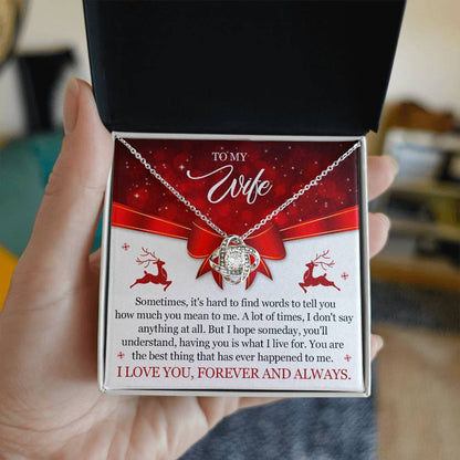 To My Wife Christmas Necklace