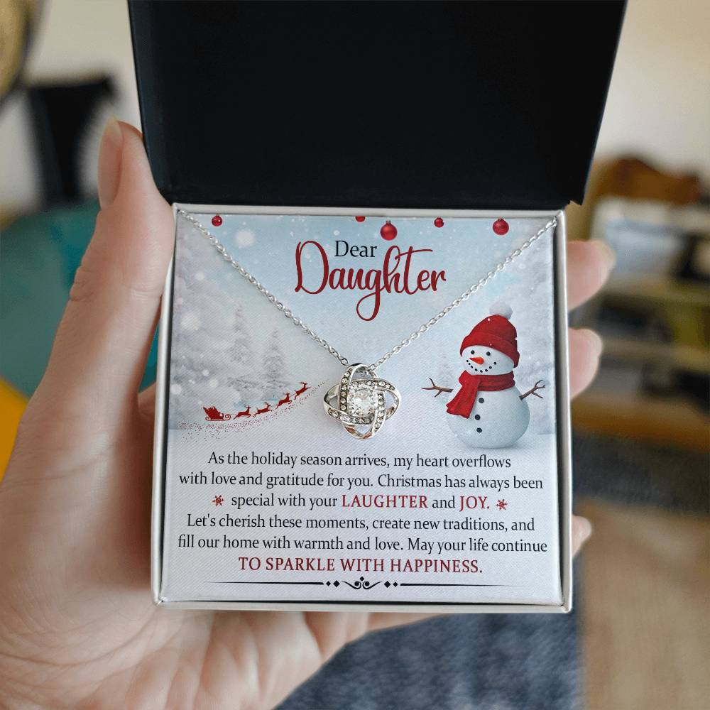 Dear Daughter Christmas Necklace
