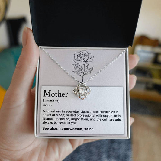 Mom Superhero Noun Necklace