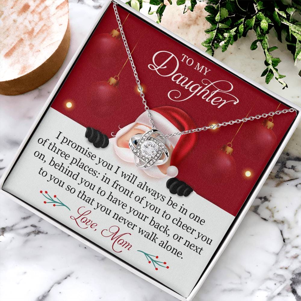 To My Daughter Christmas Mom Necklace