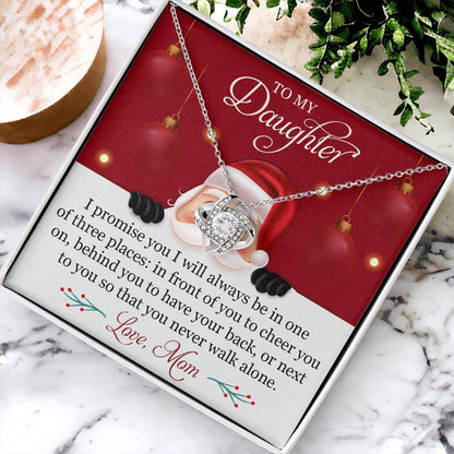 To My Daughter Christmas Mom Necklace