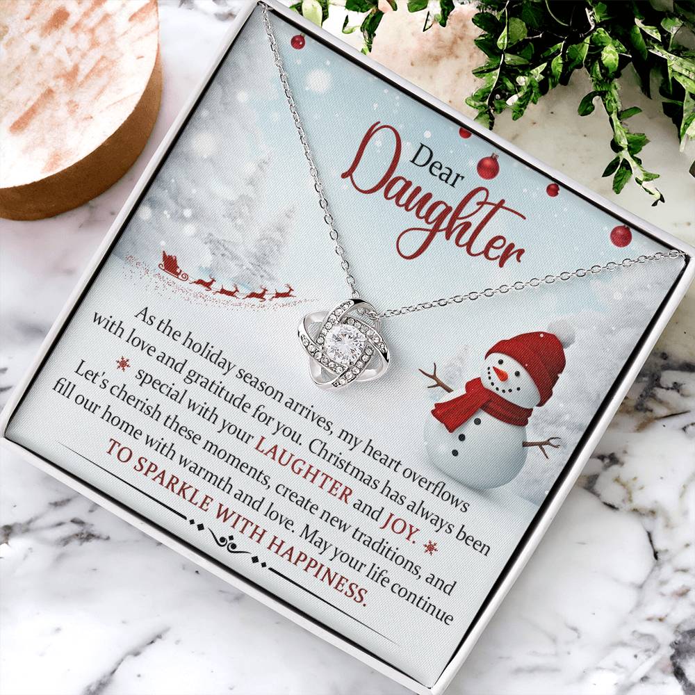Dear Daughter Christmas Necklace