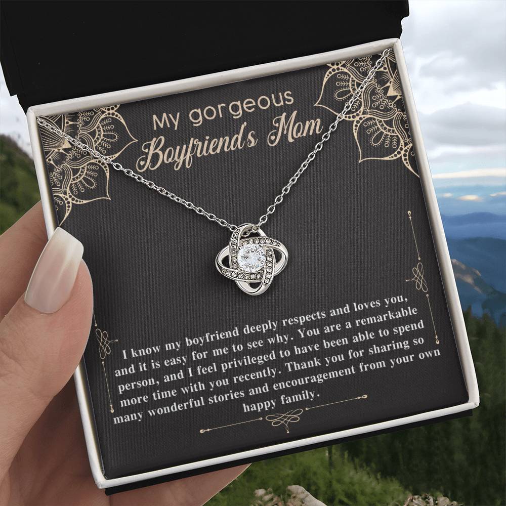 To My Gorgeous Boyfriend's Mom Necklace