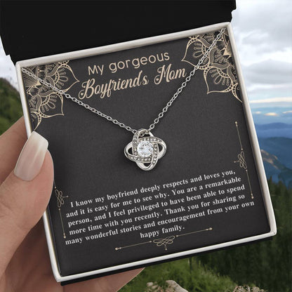 To My Gorgeous Boyfriend's Mom Necklace