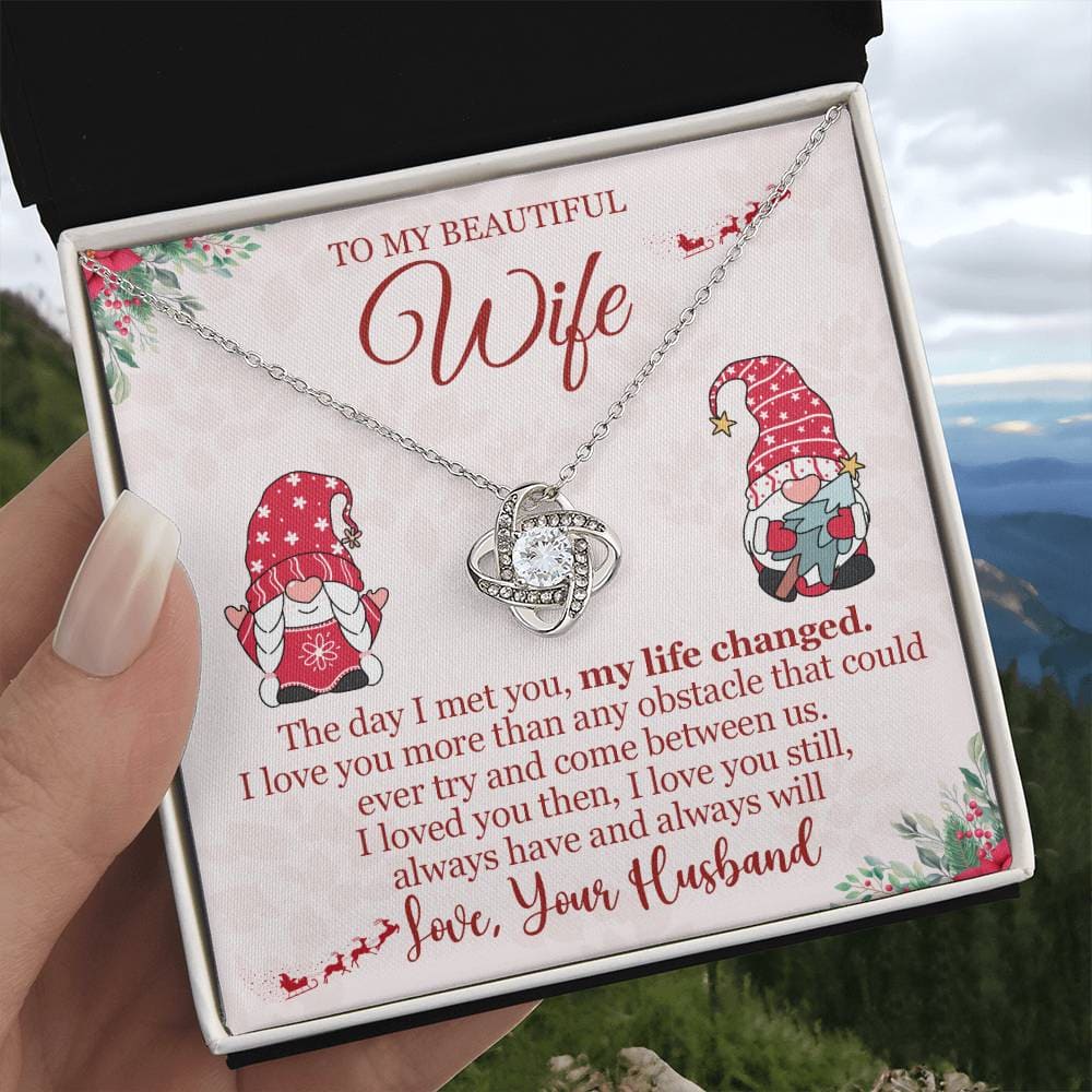 To My Beautiful Wife Love You Necklace