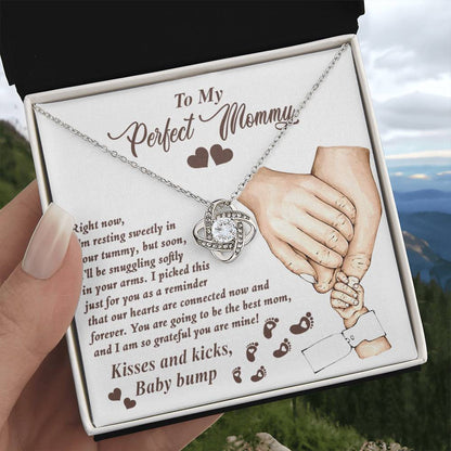 To My perfect Mommy To Be Necklace