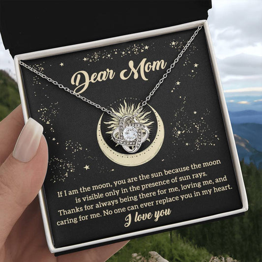 Dear Mom Moon Necklace