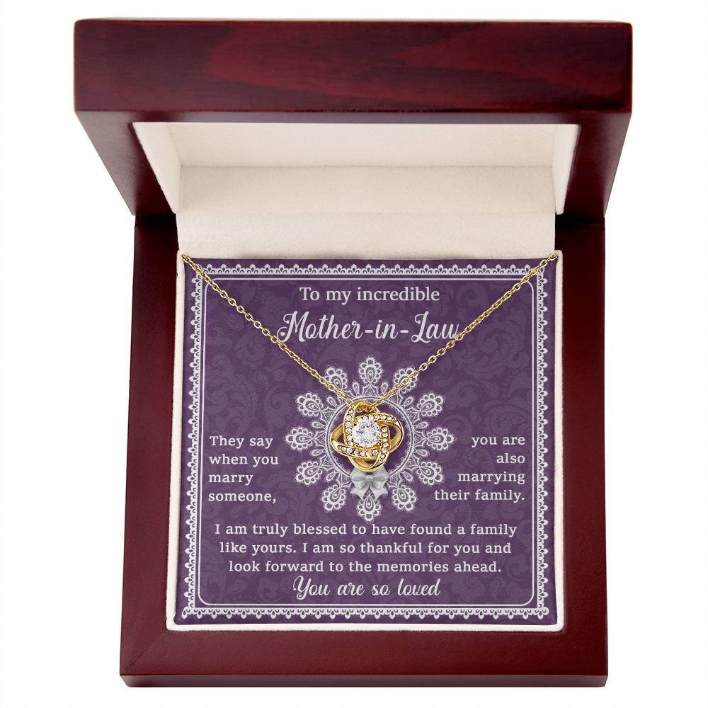 To my incredible Mother-in-Law Necklace